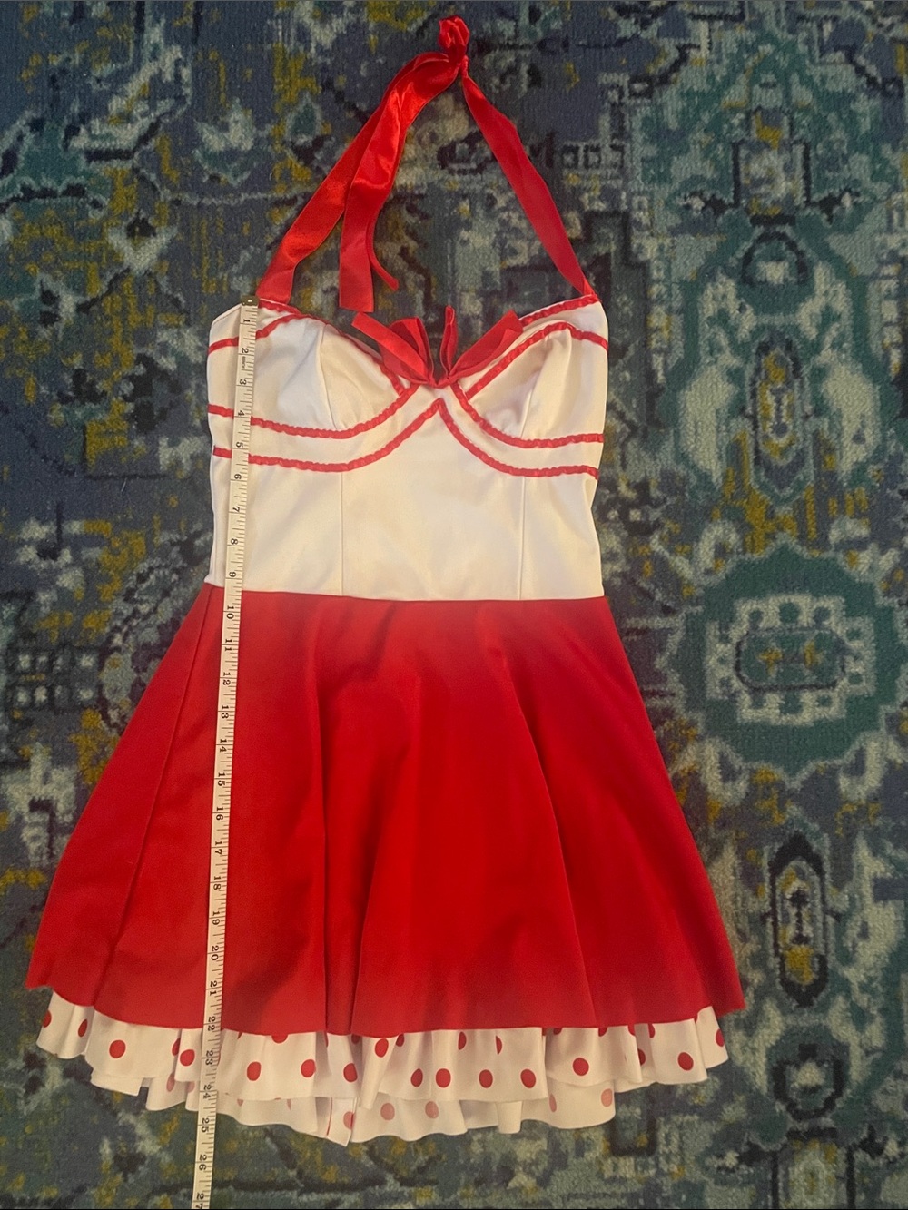 Polka Dot Hem Mini Dress (P1)